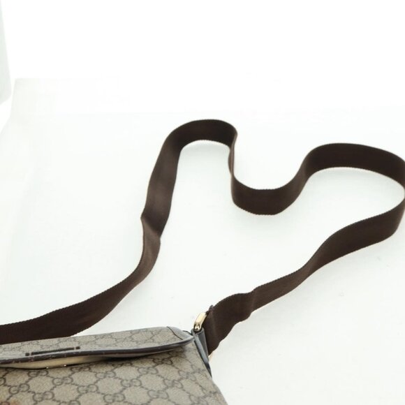 Authentic GUCCI GG Supreme Shoulder Bag PVC Beige Gold 223666 - Picture 2 of 16